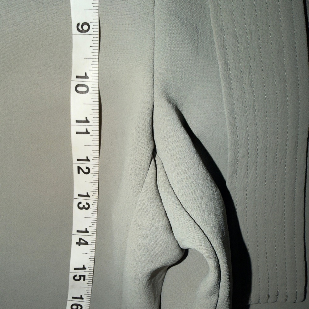Wilfred Aritzia Grey High Waisted Tie Waist Straight Leg Trousers Size 6 - Picture 4 of 10